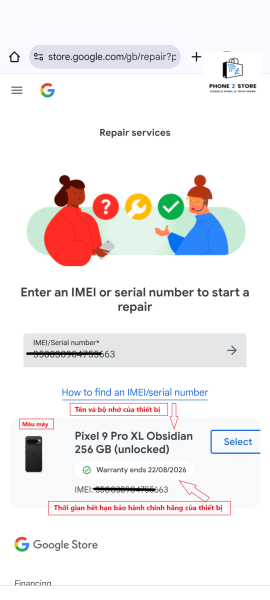 phonezstore.vn check imei 04