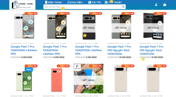 Điện Thoại Google Pixel nào dùng được 5G tại Việt Nam? Cập nhật 01/2025: Chỉ từ Pixel 7/ 7a/ 7 Pro trở lên! 8 Tham khảo thêm sản phẩm Pixel chính hãng hỗ trợ 5G đang có sẵn và có giá bán rất tốt tại PhoneZStore