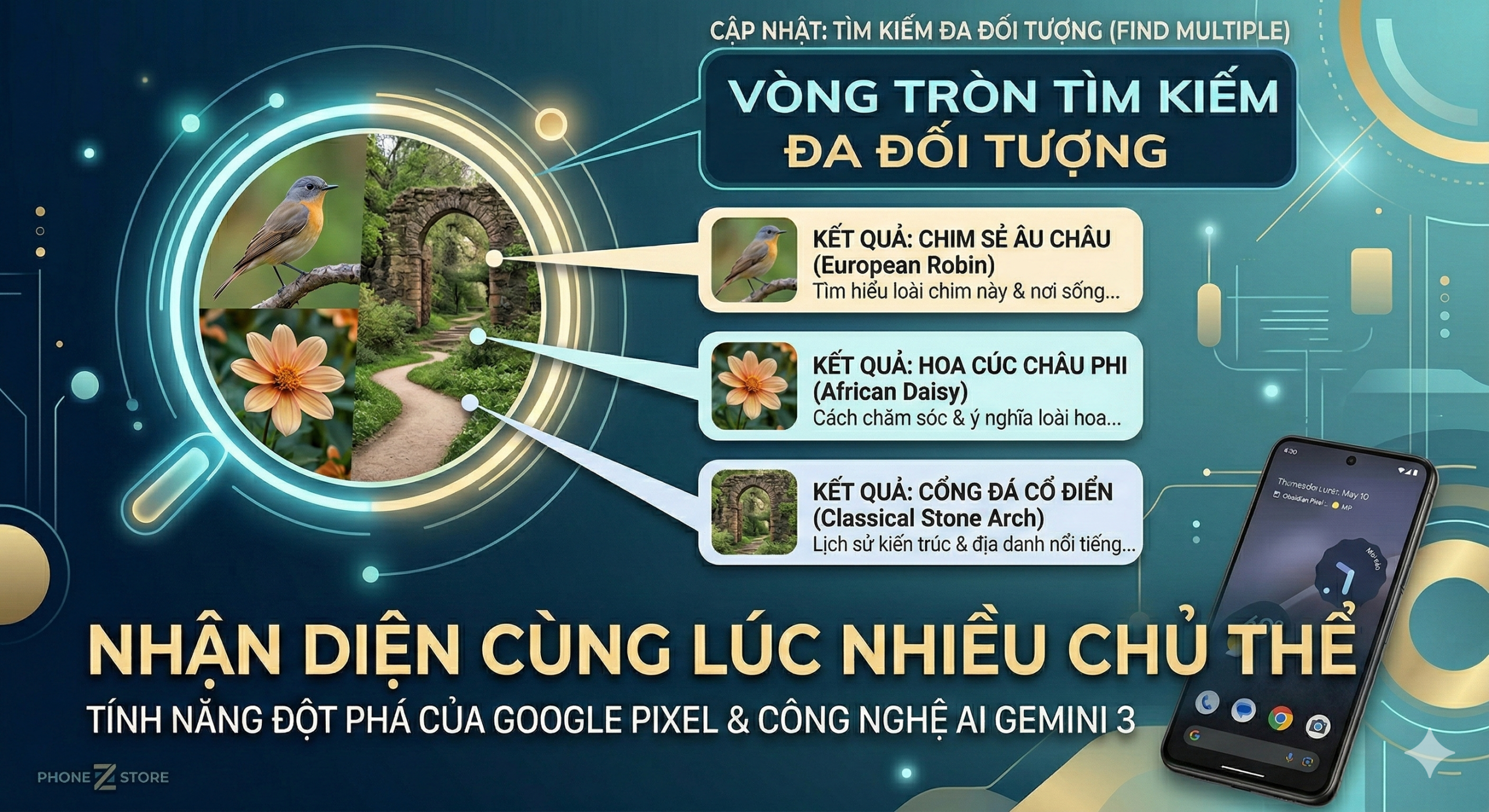 Tìm Kiếm Đa Đối Tượng: Google Cập Nhật Circle To Search Find Multiple Cho Pixel 10 Series 2 Circle To Search Find Multiple | PhoneZStore.vn