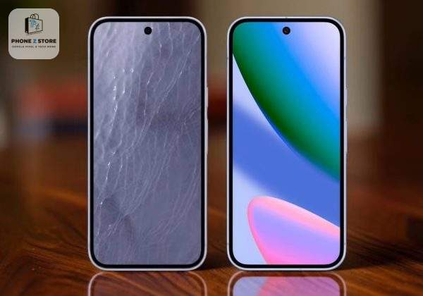 So Sánh Google Pixel 11 Và Pixel 10: Nâng Cấp Kín Đáo Hay Bước Giậm Chân Tại Chỗ? 6 So sánh thực tế mặt trước màn hình giữa Google Pixel 11 và Google Pixel 10 - PhoneZStore.vn